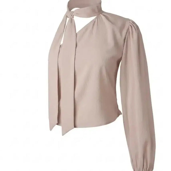 [BUNJANG] Third Time Table Blouse Beige M New / 쓰리타임즈 타이블라우스 베이지m 새상품