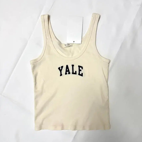 [BUNJANG] Brandy Melville Cropped Tank Top Ivory / 브랜디멜빌) 크롭 탑 나시 (택있음)