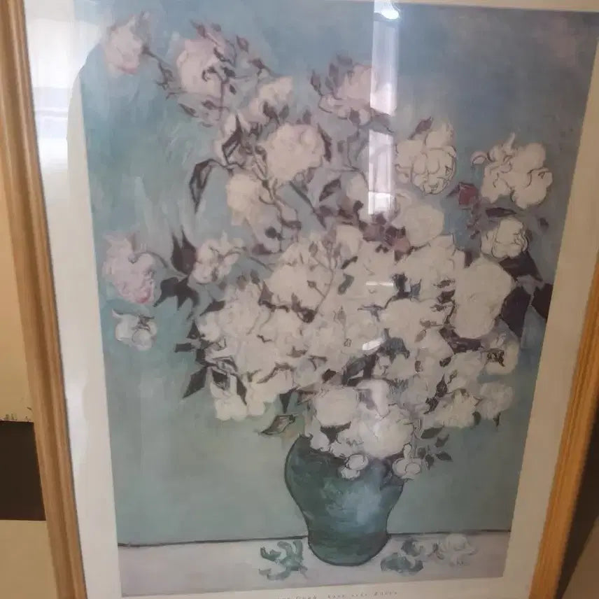 [BUNJANG] Vincent van Gogh Official Licensed Lithograph Artwork Vase of Roses / 빈센트 반고흐 공식 라이센스 정식 판화 작품 그림