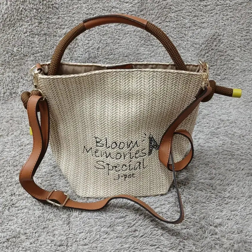 [BUNJANG] J.POT Raffia Shoulder Bag / J.POT 라피아백 숄더백 새제품