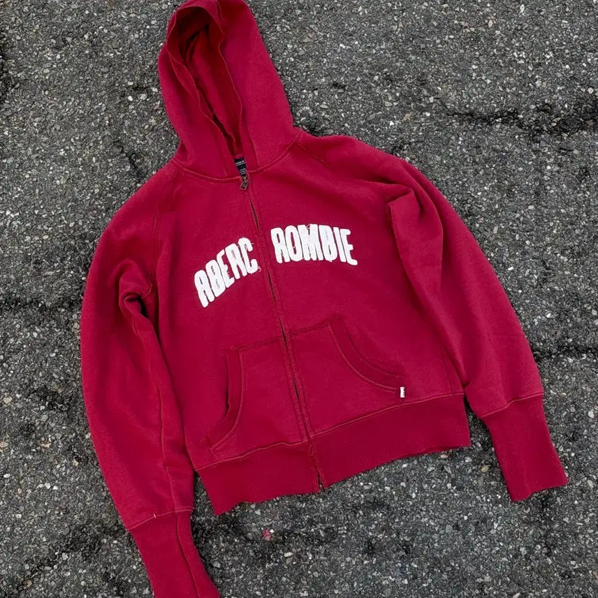 [BUNJANG] Abercrombie & Fitch Hooded Zip-Up Sweatshirt - Size S / 아베크롬비 후드집업 s