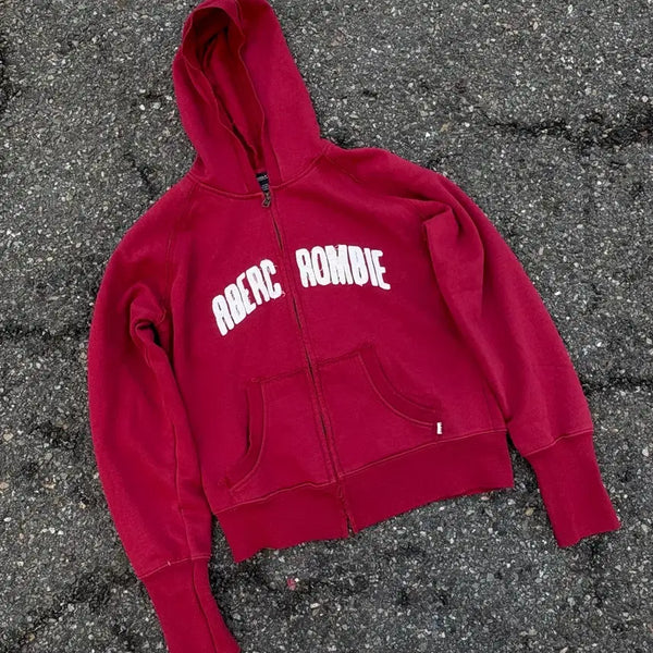 [BUNJANG] Abercrombie & Fitch Hooded Zip-Up Sweatshirt - Size S / 아베크롬비 후드집업 s