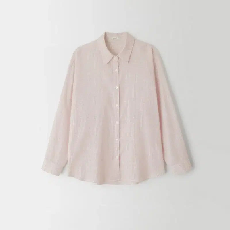 [BUNJANG] Ondemin Blush Check Shirt Pink / 온드민 blush check shirt pink 체크 셔츠 핑크