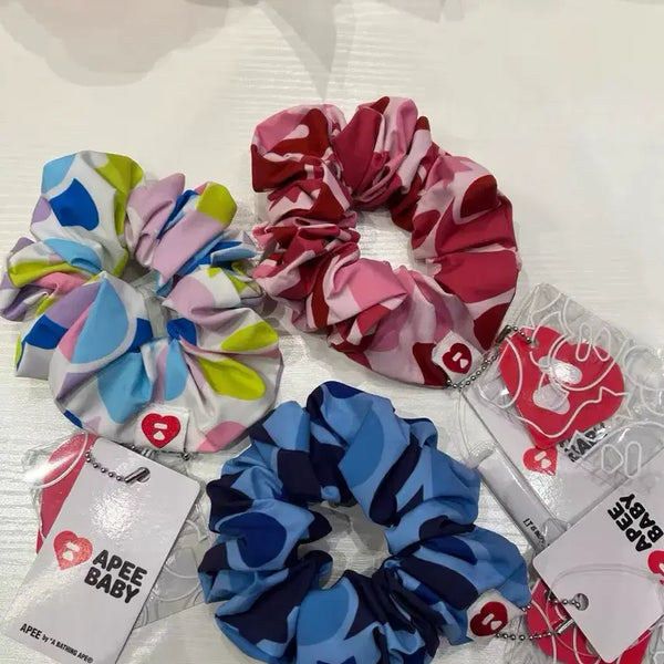 [BUNJANG] APEE BABY Bape Scrunchie Hair Tie Set / APEE BABY 베이프 스크런치 헤어 슈슈