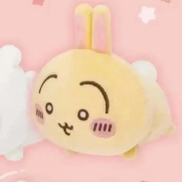 [BUNJANG] Chiikawa Usagi Nesoberi Lying Mascot Plush Doll / 치이카와 우사기 네소베리 엎드린 마스코트 누이 인형 가챠