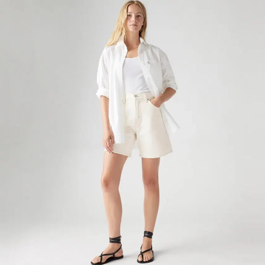 [BUNJANG] Levi's Women's High-Rise Baggy Shorts Size 28 / 여성 리바이스 하이라이즈 배기 쇼츠 반바지 28