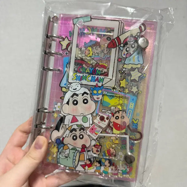 [BUNJANG] Crayon Shin-chan Acrylic Binder Diary / [에눌x 새상품] 짱구 아크릴 다이어리 현금생활 현생 아크릴바인더 데빌구