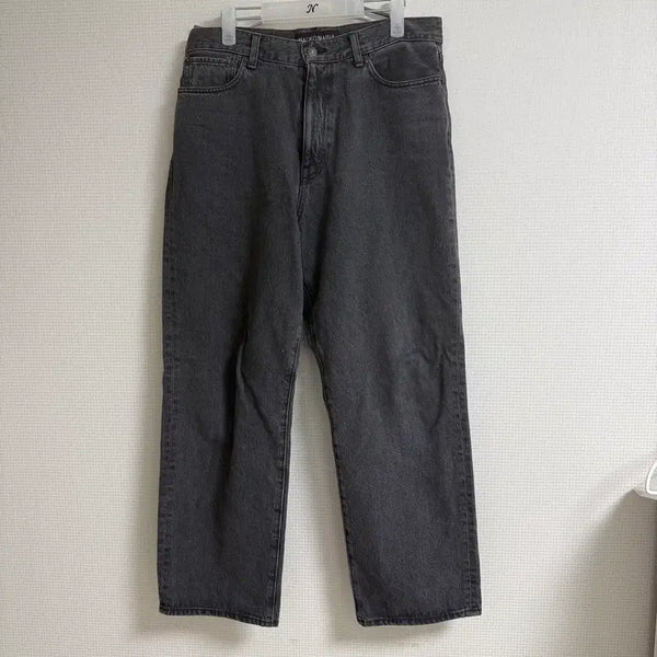 [BUNJANG] Wacko Maria Wide Denim Pants Black / 와코마리아 와이드 데님 팬츠 블랙