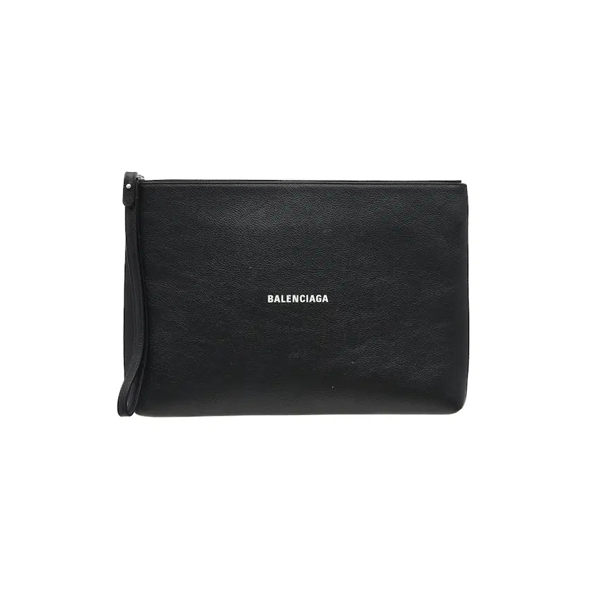 [BUNJANG] Balenciaga Cash Clutch Black Grained Calfskin Leather / 발렌시아가 캐쉬 클러치