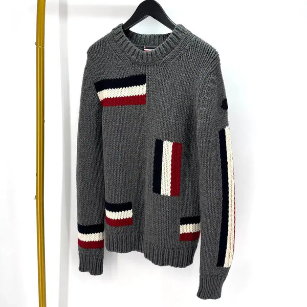 [BUNJANG] Moncler Black Badge Long Sleeve Knit XL / [XL사이즈] 몽클레어 블랙와펜 긴팔 니트