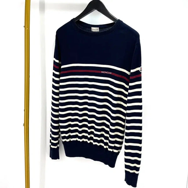 [BUNJANG] Moncler Striped Long Sleeve Knit XL / [XL사이즈] 몽클레어 스트라이프 긴팔 니트