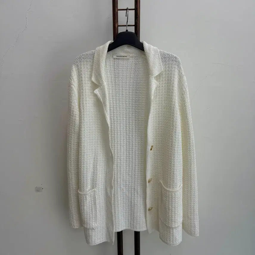 [BUNJANG] The Cashmere White Cardigan / 정품 더 캐시미어 THE  CASHMERE 캐시미어 화이트 가디건