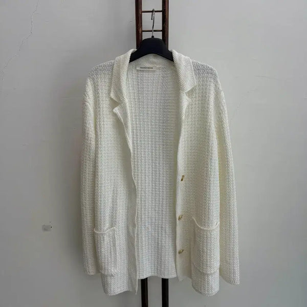 [BUNJANG] The Cashmere White Cardigan / 정품 더 캐시미어 THE  CASHMERE 캐시미어 화이트 가디건
