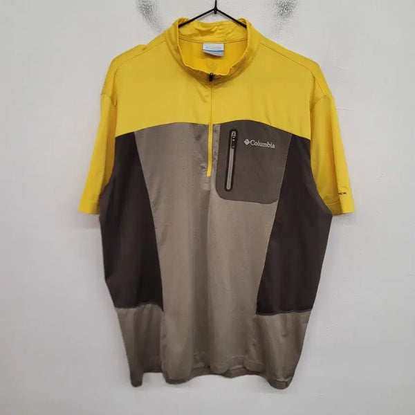 [BUNJANG] Columbia Half-Zip Hiking T-Shirt XL / [105/XL] 컬럼비아 반집업 등산복 반팔티 티셔츠