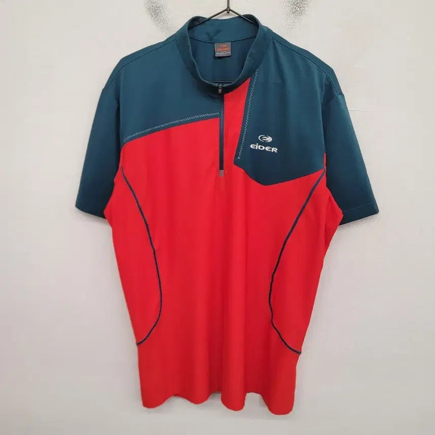 [BUNJANG] Eider Half-Zip Short-Sleeve T-Shirt (XL) / [105/XL] 아이더 반집업 등산복 반팔티 티셔츠