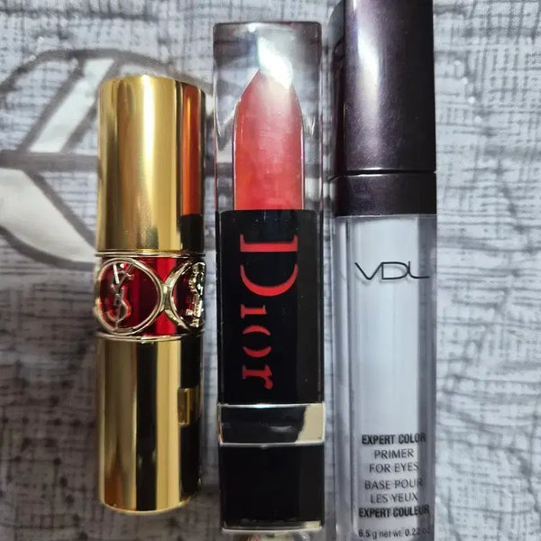 [BUNJANG] Yves Saint Laurent Rouge Volupté Shine Lipstick, Dior Rouge Dior Lipstick, VDL Primer Set / 입생로랑 루쥬볼륍떼 샤인 립스틱 + 디올 루즈 디올 립스틱 + VDL