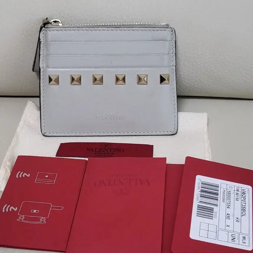 [BUNJANG] Valentino Rockstud Card Holder / 발렌티노 락스터드 카드지갑 정품
