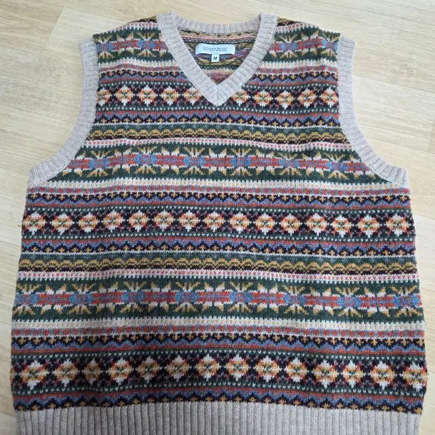 [BUNJANG] Uniform Bridge Fair Isle Knit Vest / 유니폼브릿지 페어아일 니트 베스트M