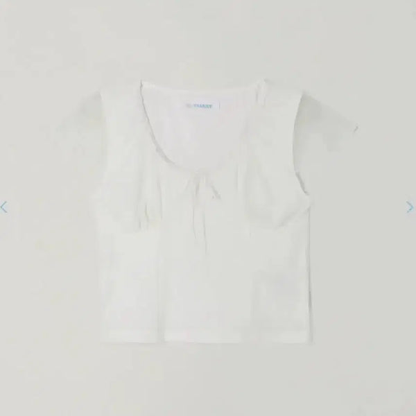 [BUNJANG] tannat Tunnel Lace T-Shirt White / 타낫 tannat 터널 레이스 티셔츠