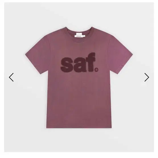 [BUNJANG] Safarispot x 1011 Gallery Signature Logo Short Sleeve T-shirt Lavender / 사파리스팟 X 1011갤러리 시그니처 로고 반팔 티셔츠 라벤더