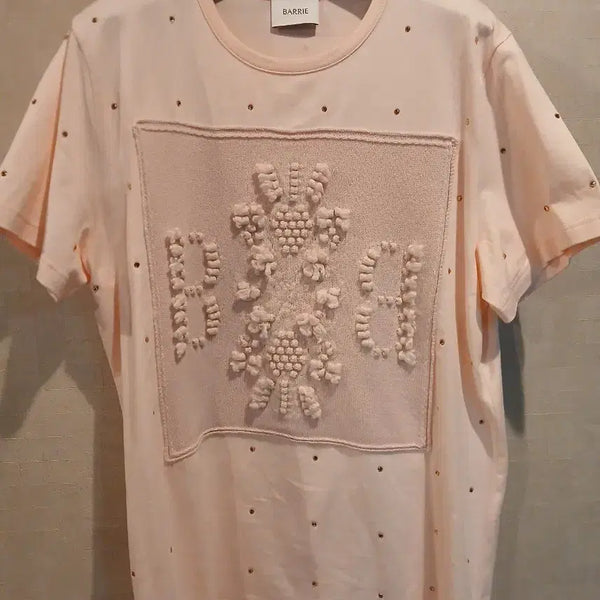 [BUNJANG] Barrie Swarovski Cashmere T-Shirt / Barrie 스와로브스키 캐시미어 티셔츠
