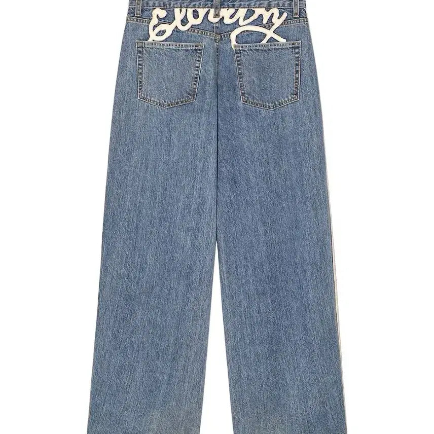 [BUNJANG] GLOWNY Indigo Loose Fit Denim Jeans / 글로니 GLOWNY 인디고 루즈 핏 데님 denim jeans