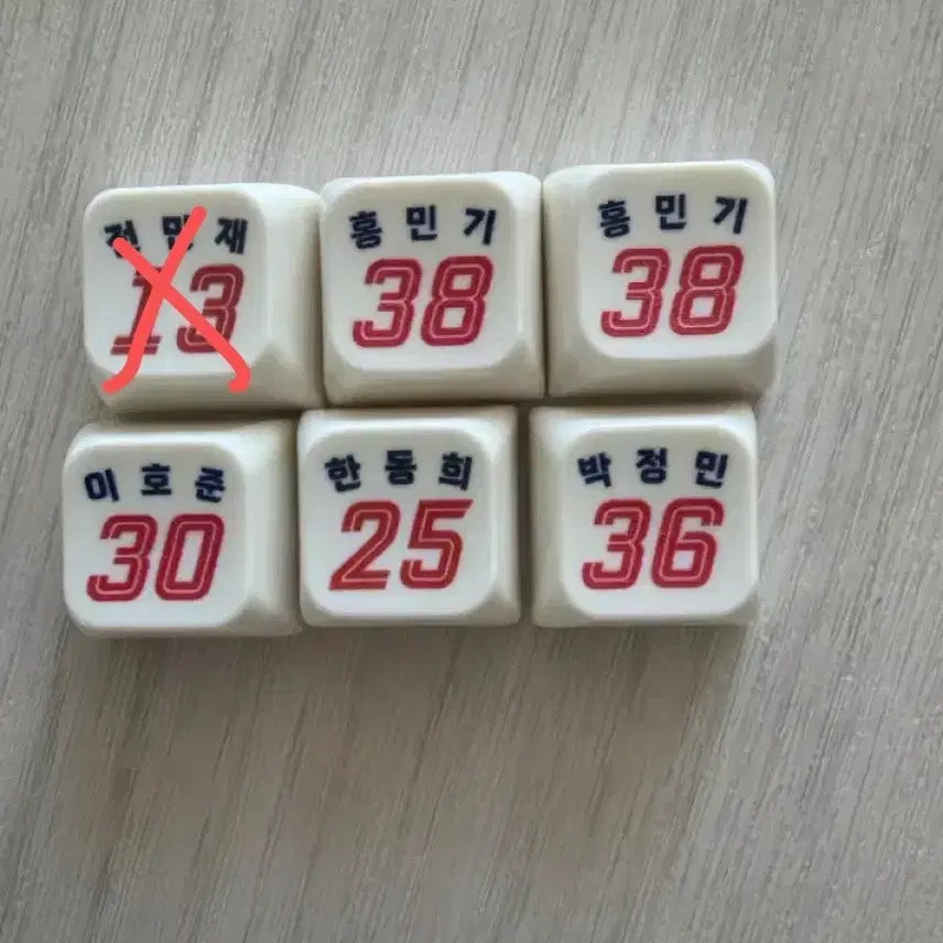 [BUNJANG] Lotte Giants Player Keycaps (Park Jeong-min, Jeon Min-jae, Jeong Hyeon-su, etc.) / 롯데자이언츠 선수 키캡 박정민 전민재 정현수등