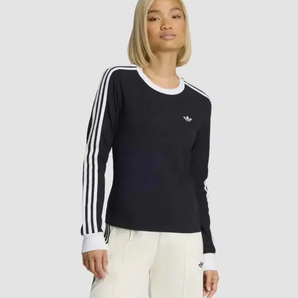 [BUNJANG] Adidas 3-Stripes Long Sleeve T-Shirt Black / 아디다스 3선 긴팔 티셔츠 블랙