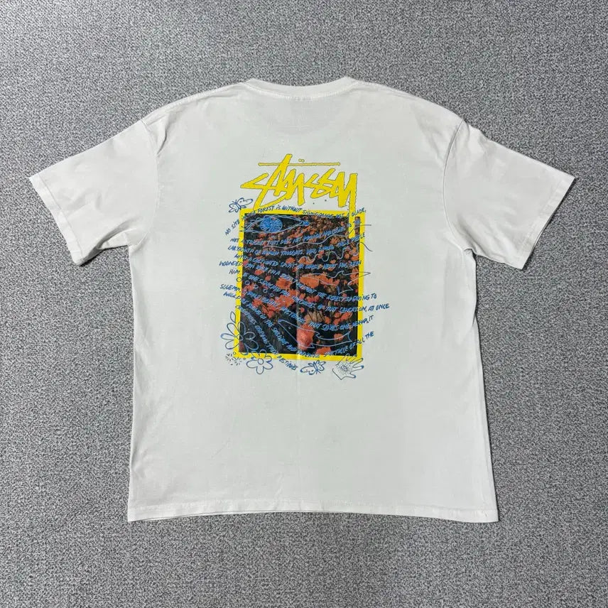 [BUNJANG] Stussy Superbloom T-Shirt XL / Stussy 스투시 슈퍼 블룸 반팔티셔츠 XL