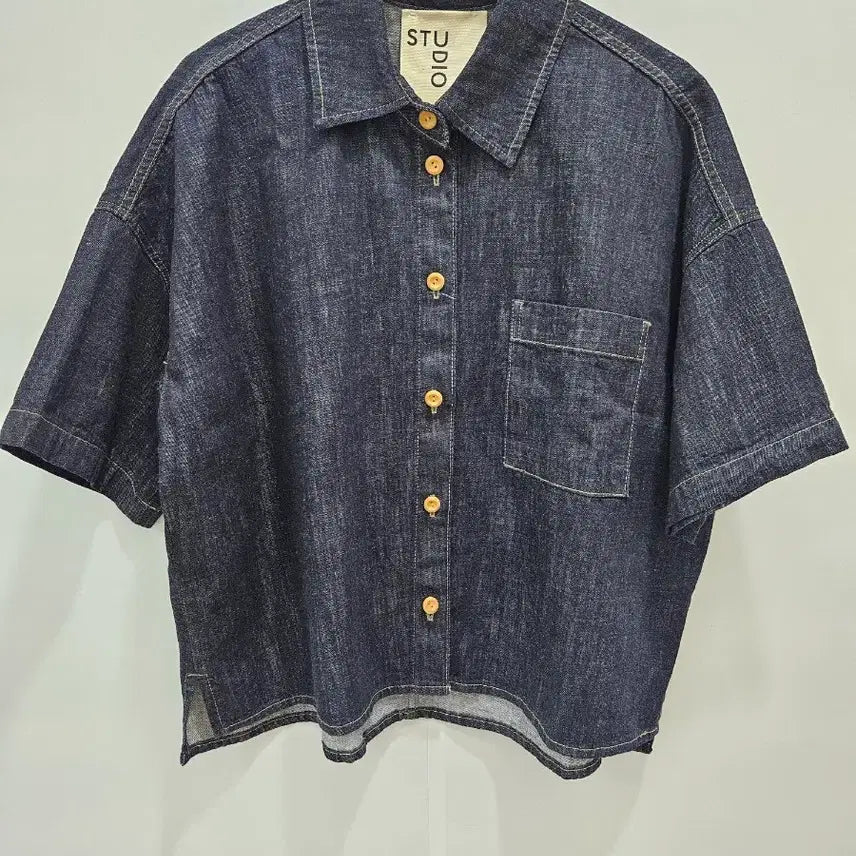 [BUNJANG] Studio Tomboy Denim Short Sleeve Jacket / 스튜디오 톰보이 데님 반팔 자켓