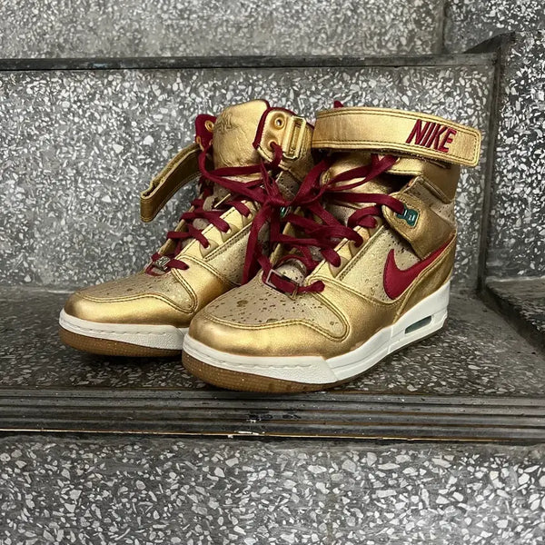 [BUNJANG] Nike Women's Air Revolution Sky High Sneakers Gold / 나이키 우먼스 에어 레볼루션 스카이 히이 스니커즈 (01013)