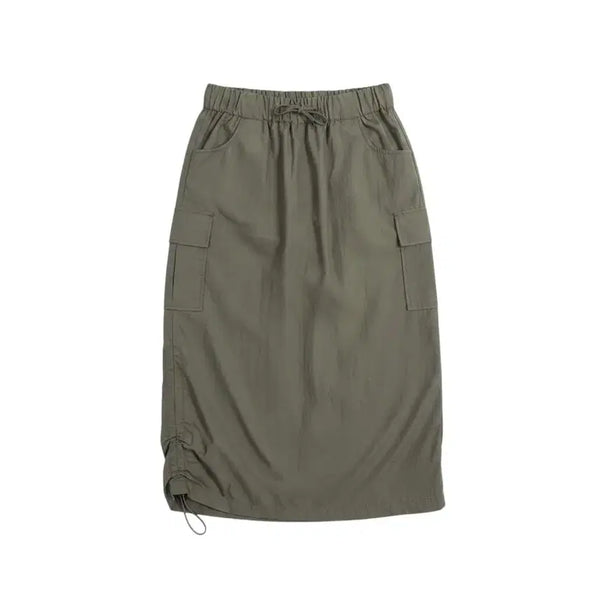 [BUNJANG] Pippin Nylon String Banding Skirt / 여성F/ pippin 나일론 스트링 밴딩스커트KH 23-92