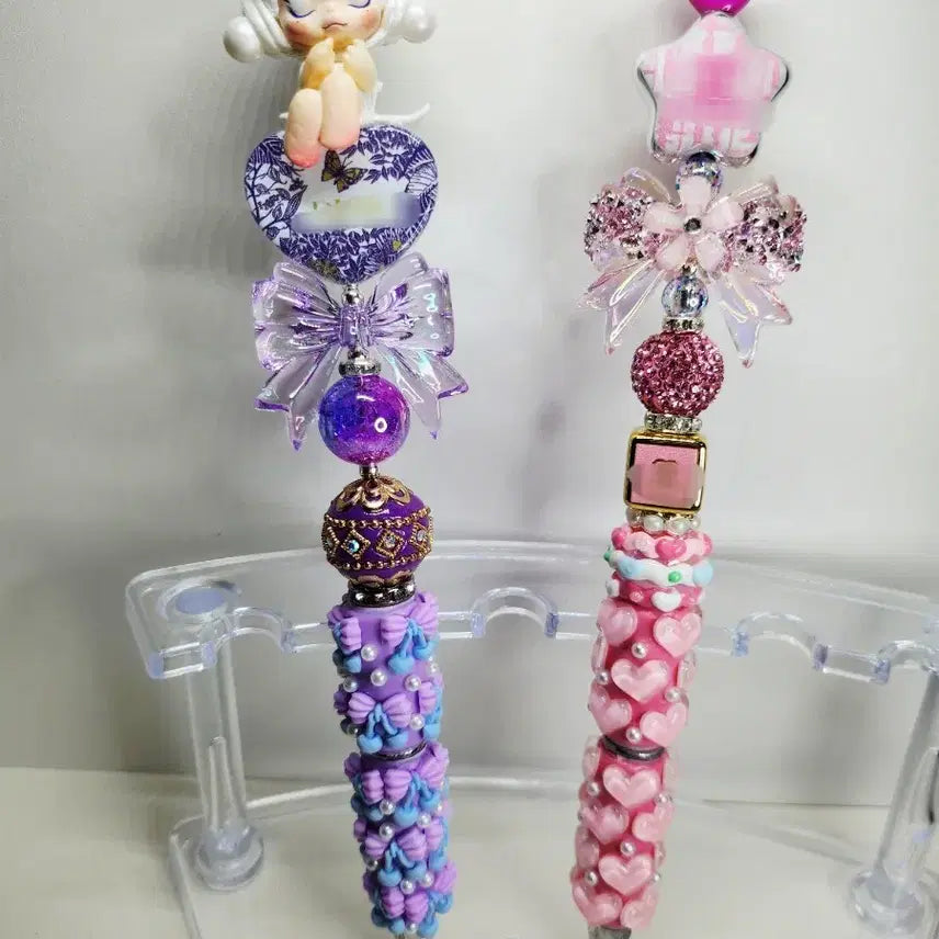 [BUNJANG] Skull Handmade Ballpoint Pen Decoration Set / 스컬 수제볼펜 볼꾸