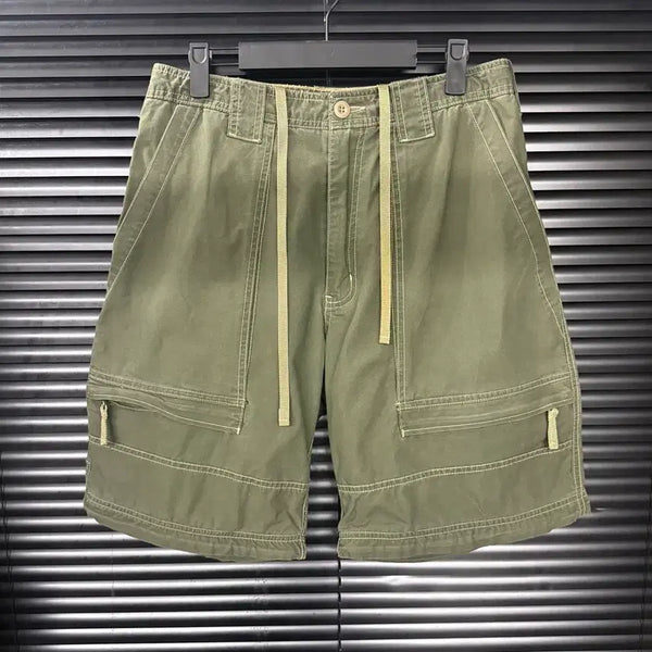 [BUNJANG] Abercrombie & Fitch 3D Pocket Stitch Khaki Cargo Work Shorts / 아베크롬비 입체 포켓 스티치 카키 카고 워크 팬츠 반바지 28 아메카지