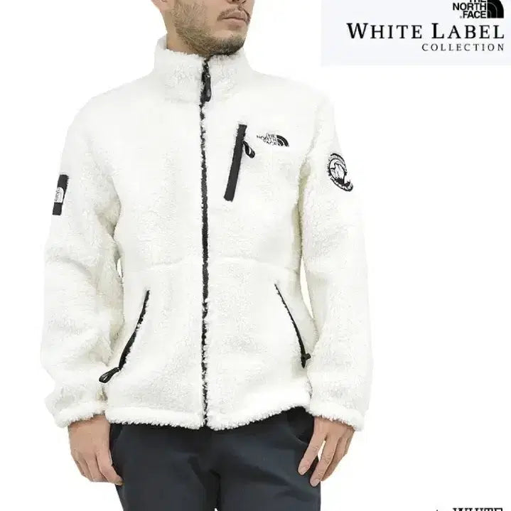[BUNJANG] The North Face Fleece Jacket White Size 100 / 노스페이스 플리스 자켓 화이트/100/앨리스/1812