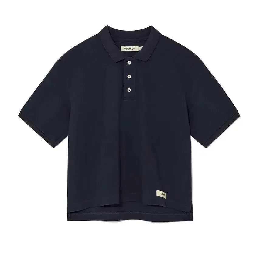 [BUNJANG] GLOWNY Heritage Polo T-Shirt Sky Blue / 글로니 GLOWNY 헤리티지 폴로 티셔츠