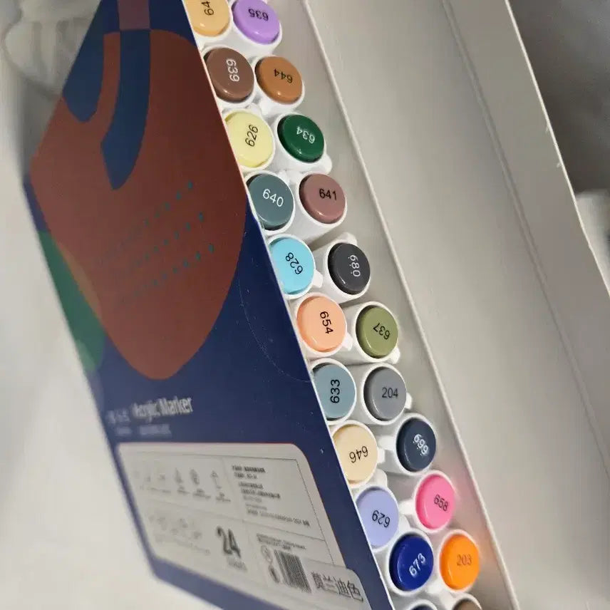 [BUNJANG] DoroHa Acrylic Marker Set 24 Colors / 도로하 아크릴마커 24색