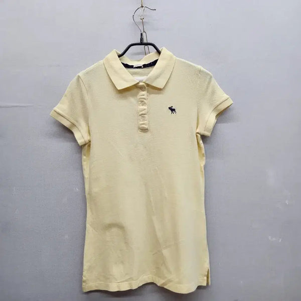 [BUNJANG] Abercrombie Embroidered Logo Short Sleeve Polo Shirt / 아베크롬비 로고자수 반팔카라 S(XS~S)