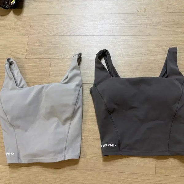 [BUNJANG] Xexymix Black Label Signature 380N Support Top Bra Top (Set of 2) / [1+1 ] 젝시믹스 블랙라벨 시그니처 380N 서포트탑 브라탑 운동복