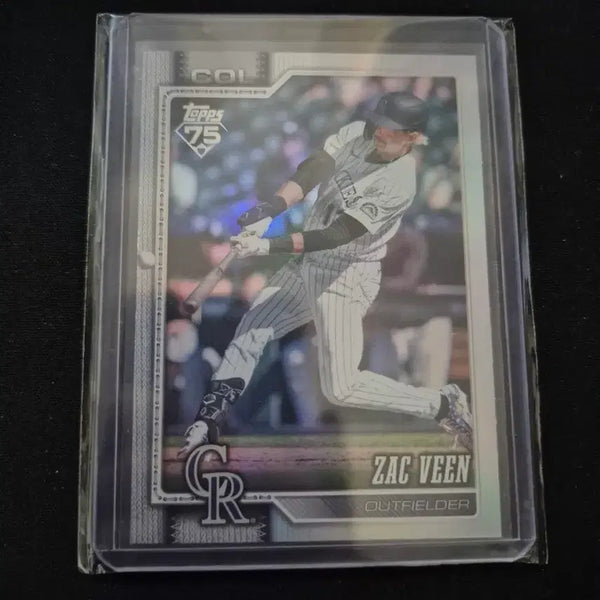[BUNJANG] Colorado Rockies Jack Flaherty Rainbow Foil Baseball Card / [MLB] 콜로라도 로키스 잭 빈 레인보우 포일