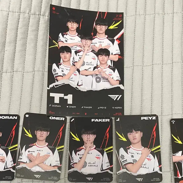 [BUNJANG] T1 Faker Doran Keria Phase Photocard & Postcard Set / T1 페이커 도란 케리아 등 포토카드 엽서