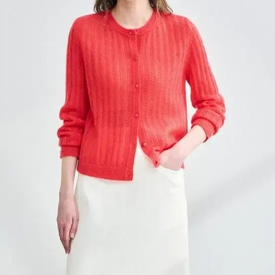[BUNJANG] Ratbyte Red Knit Cardigan / 래트바이트 니트