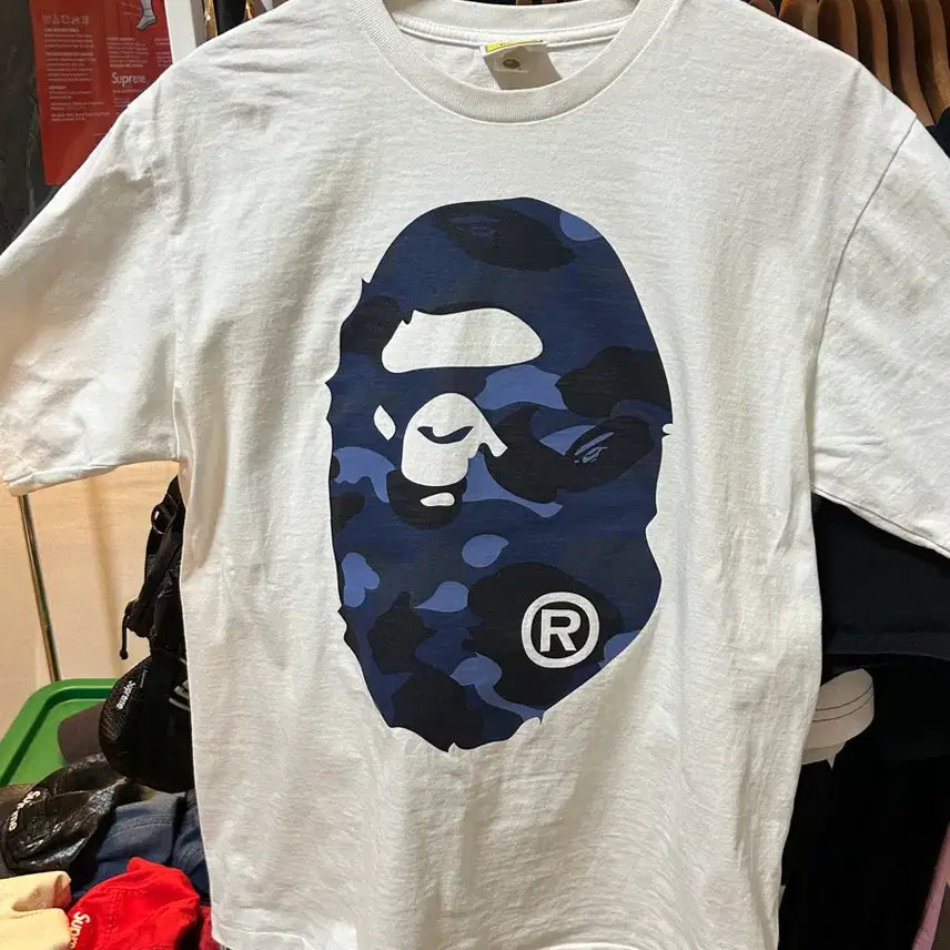 [BUNJANG] BAPE Color Camo Big Ape Head Tee / BAPE Color Camo Big Ape Head Tee