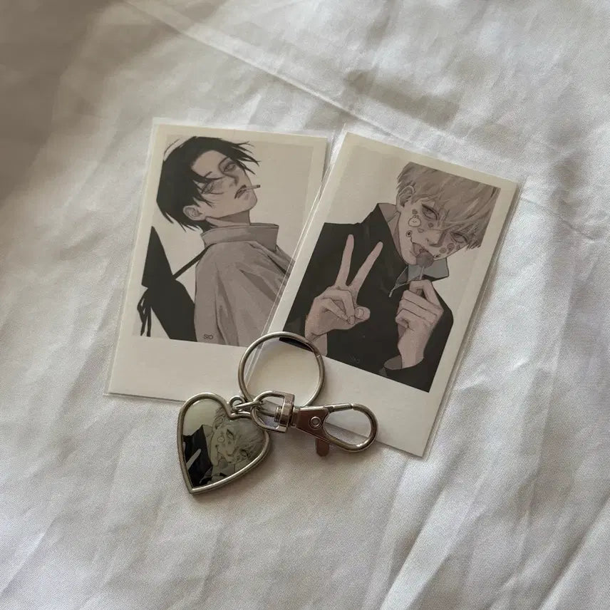 [BUNJANG] Jujutsu Kaisen Private Goods Yuta & Toge Acrylic Keychain Bundle Set / 주술회전 비공굿 시오님 유타 토게 옷토게 폴라 키링 일괄