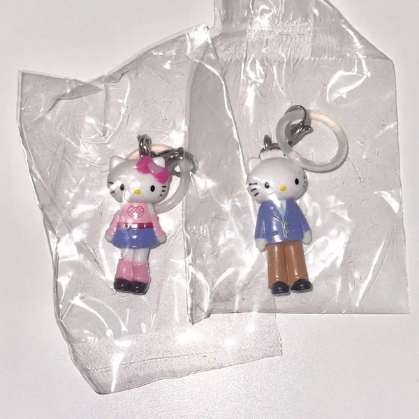 [BUNJANG] Hello Kitty Long-Legged Mesirushi Gachapon 2 Types Bundle Set / 일괄) 롱다리 키티 메지루시 가챠 2종 -하트 교복 다니엘