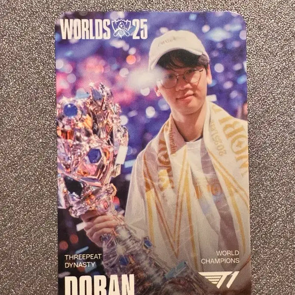 [BUNJANG] T1 Doran Worlds Championship Photocard / MSI 대전 팬페스타 T1 도란 월즈 우승 포토카드