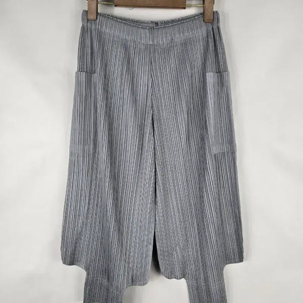 [BUNJANG] Women's F Pleated Cropped Pants / [무료배송]여성 F 플리츠 주름 크롭 팬츠 바지