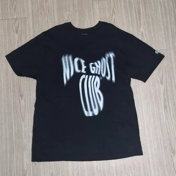 [BUNJANG] Nice Ghost Club Logo Short Sleeve T-Shirt (M) / 나이스 고스트 클럽 반팔 m