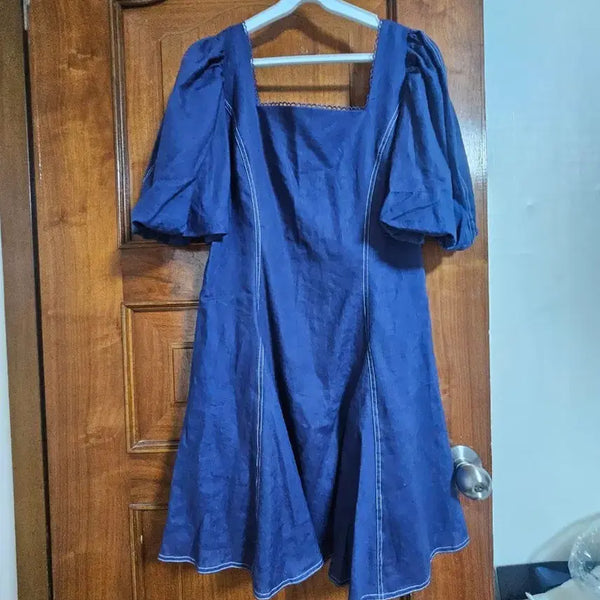 [BUNJANG] JS New York Linen Midi Dress / JS뉴욕 린넨 원피스
