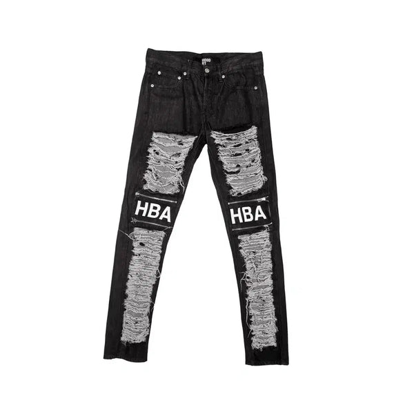 [BUNJANG] Hood By Air 15SS Distressed Zipper Washed Jeans Black 28 / 후드바이에어-15SS 디스트로이드 지퍼 워싱 진-블랙-28